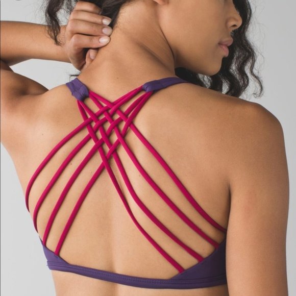 lululemon athletica Other - Lululemon Free to be Wild Sports Bra purple pink 6